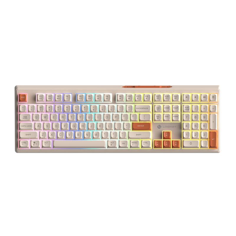 کیبورد بی سیم لاجی کی مدل K330CW، سوییچ ممبران، Full-Size، نورپردازی RGB