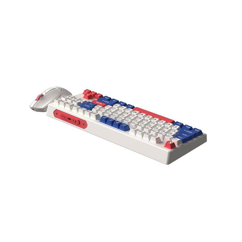 کیبورد و ماوس بی سیم گیمینگ لاجی کی مدل KM329W، سوییچ ممبران، Full-Size، نورپردازی RGB