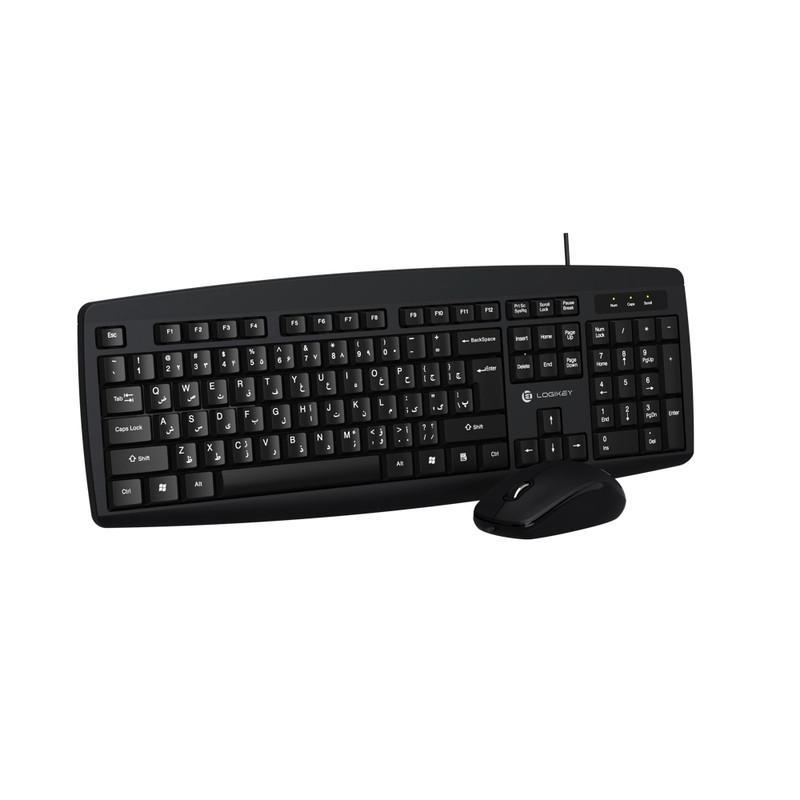 کیبورد و ماوس با سیم لاجی کی مدل KM113B، سوییچ ممبران، Full-Size