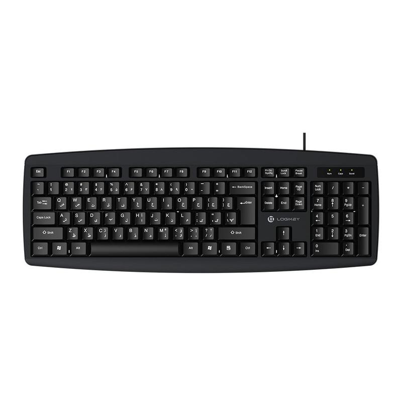کیبورد با سیم لاجی کی مدل K113B، سوییچ ممبران، Full-Size