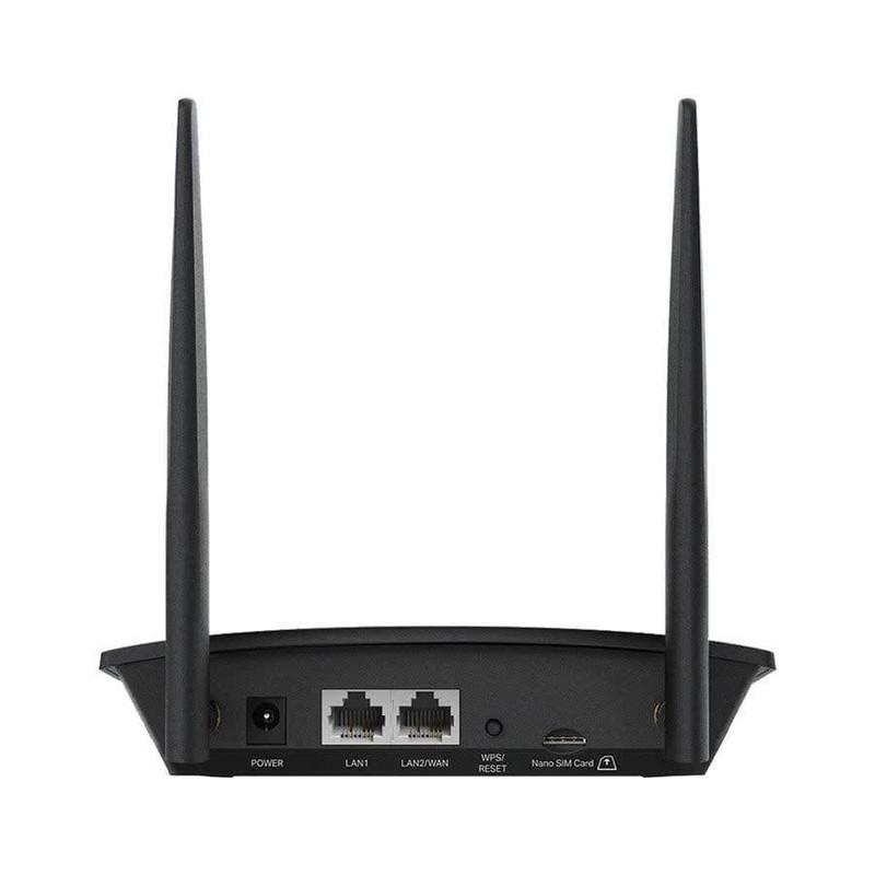 مودم روتر 4G تی پی‌لینک مدل TL-MR100 با پشتیبانی از شبکه 4.5G، قابلیت اتصال سیم کارت، آنتن خارجی، پورت LAN و WAN، مناسب استفاده خانگی و اداری و پشتیبانی همزمان تا 32 کاربر