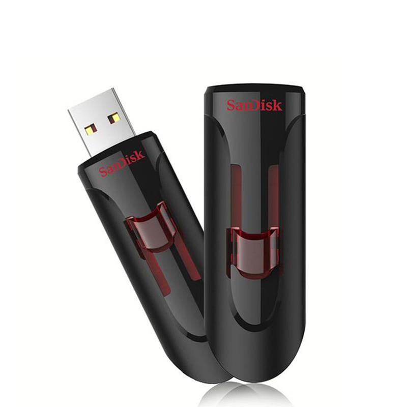فلش مموری سن دیسک مدل CZ600 ظرفیت 128 گیگابایت رابط USB 3.0 Type-A کشویی، سرعت انتقال 150 مگابایت بر ثانیه، سازگار با گوشی، تبلت، کامپیوتر، لپ‌تاپ و تلویزیون