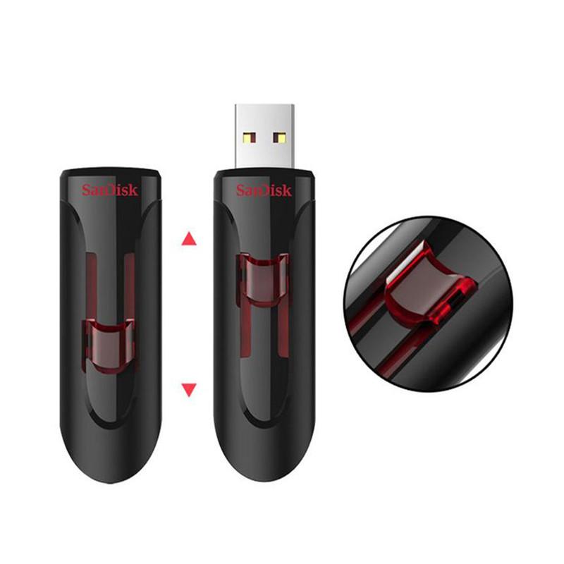 فلش مموری سن دیسک مدل CZ600 ظرفیت 128 گیگابایت رابط USB 3.0 Type-A کشویی، سرعت انتقال 150 مگابایت بر ثانیه، سازگار با گوشی، تبلت، کامپیوتر، لپ‌تاپ و تلویزیون
