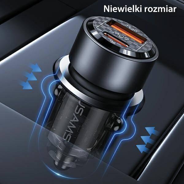 شارژر فندکی 60 وات یوسمز مدل US-CC208 C39 