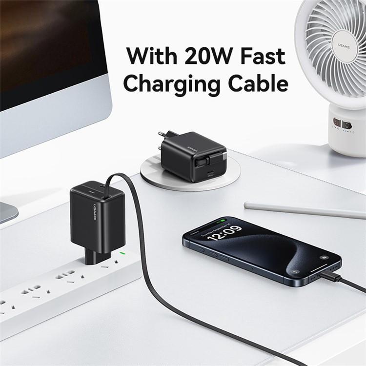 شارژر دیواری 20 وات یوسمز مدل CC233 به همراه کابل USB-C