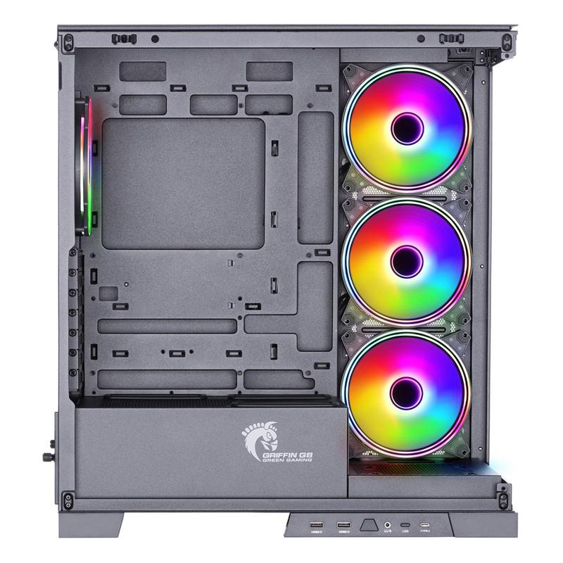 کیس کامپیوتر گیمینگ گرین مدل GRIFFIN G8