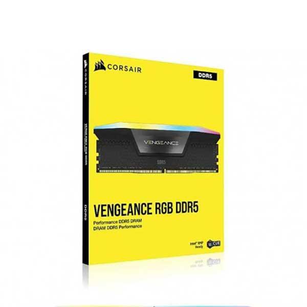 رم دسکتاپ DDR5 تک کاناله 5600 مگاهرتز CL40 کورسیر مدل VENGEANCE RGB ظرفیت 16 گیگابایت