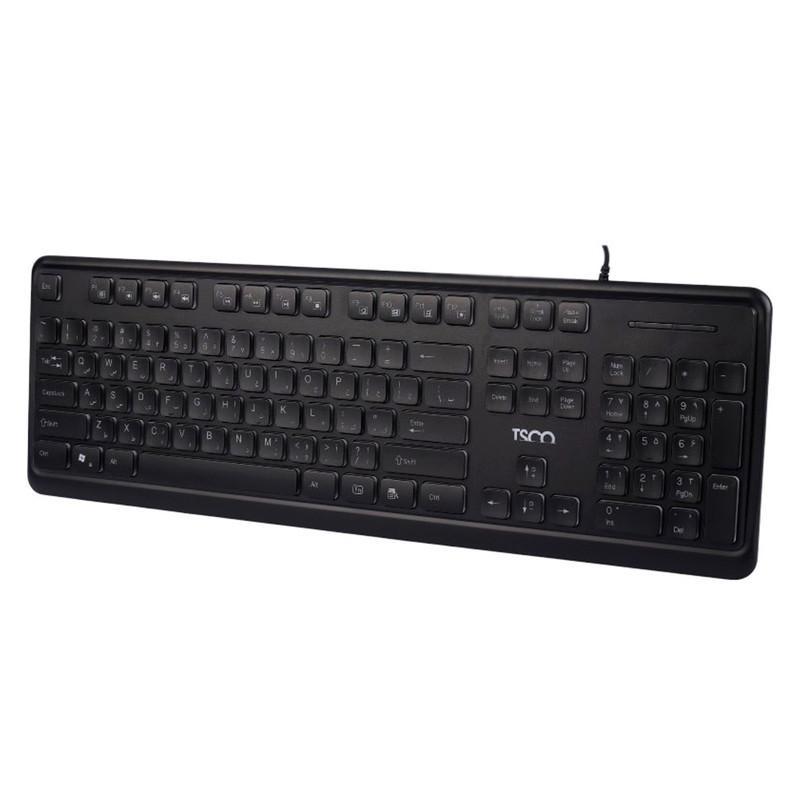 کیبورد تسکو مدل TK 8046،سوییچ ممبران، Full-size، نورپردازی RGB