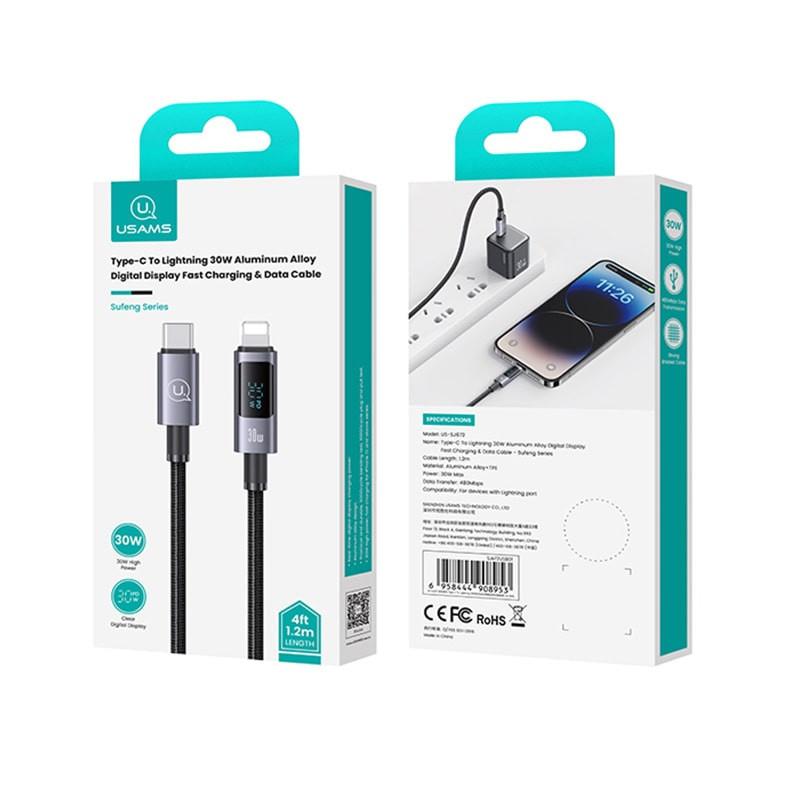 کابل تبدیل USB-C به لایتنینگ یوسمز مدل SJ672 طول 1.2 متر