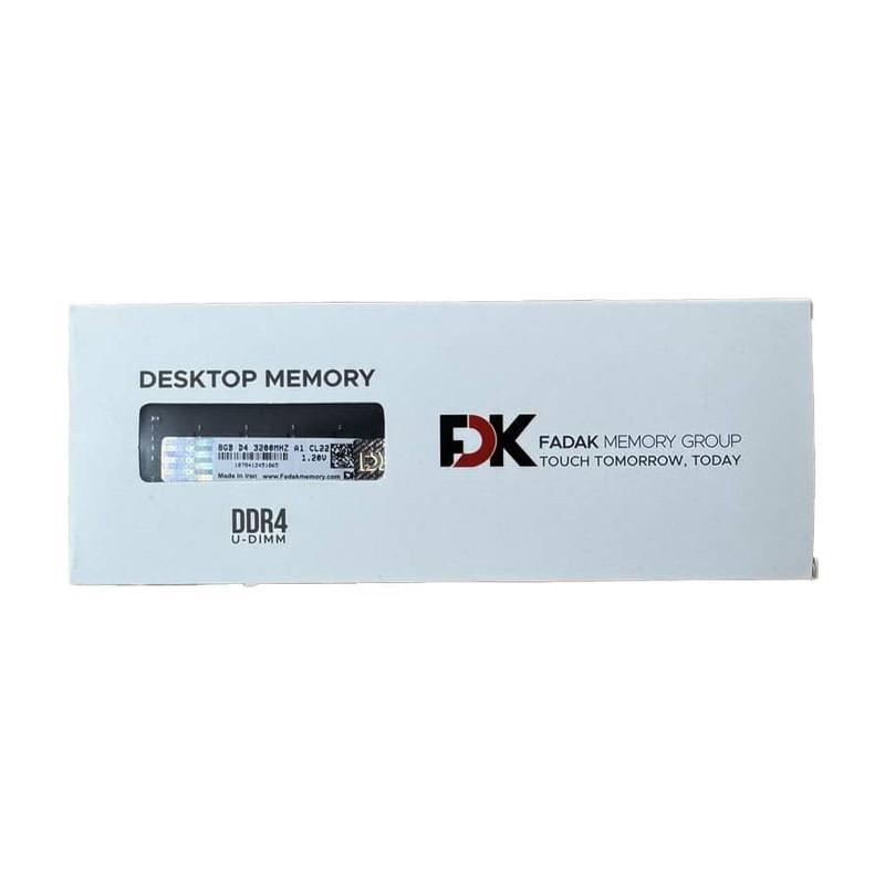 رم دسکتاپ DDR4 تک کاناله 3200 مگاهرتز CL22 فدک مدل A1 ظرفیت 8 گیگابایت