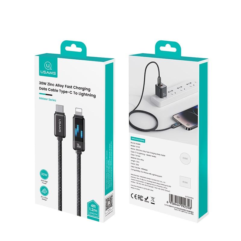 کابل تبدیل USB-C به لایتنینگ یوسمز مدل SJ743 طول 1.2 متر