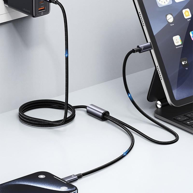 کابل تبدیل USB-C یوسمز مدل sj 740 طول 1.2متر