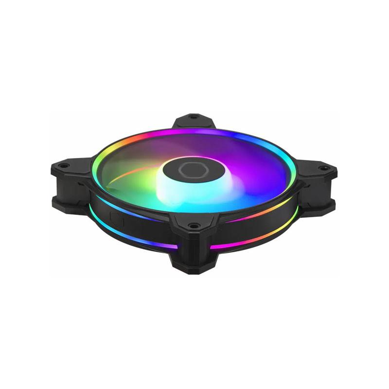 فن کیس کولر مستر مدل MasterFan MF120 Halo2 بسته سه عددی