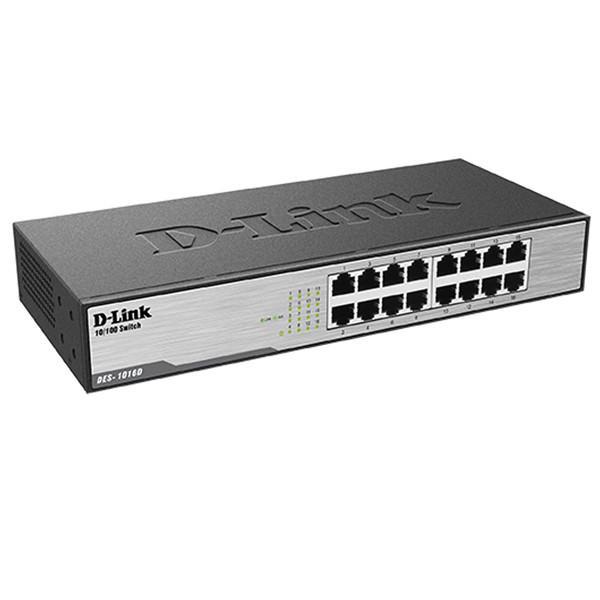 سوییچ 16 پورت غیر مدیریتی و دسکتاپ دی-لینک مدل DES-1016D