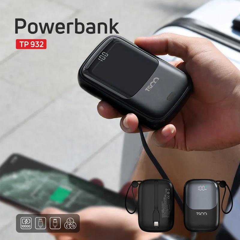 پاوربانک تسکو مدل TP 932 ظرفیت 10000 میلی آمپر ساعت