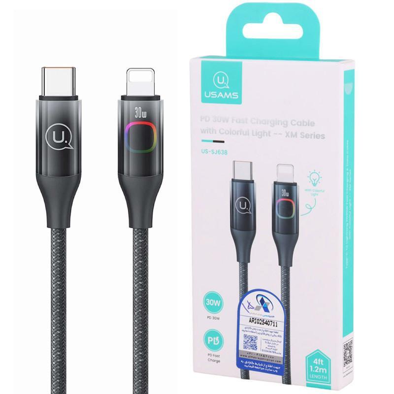 کابل تبدیل USB-C به  لایتنینگ یوسمز مدل US-SJ638 طول 1.2 متر