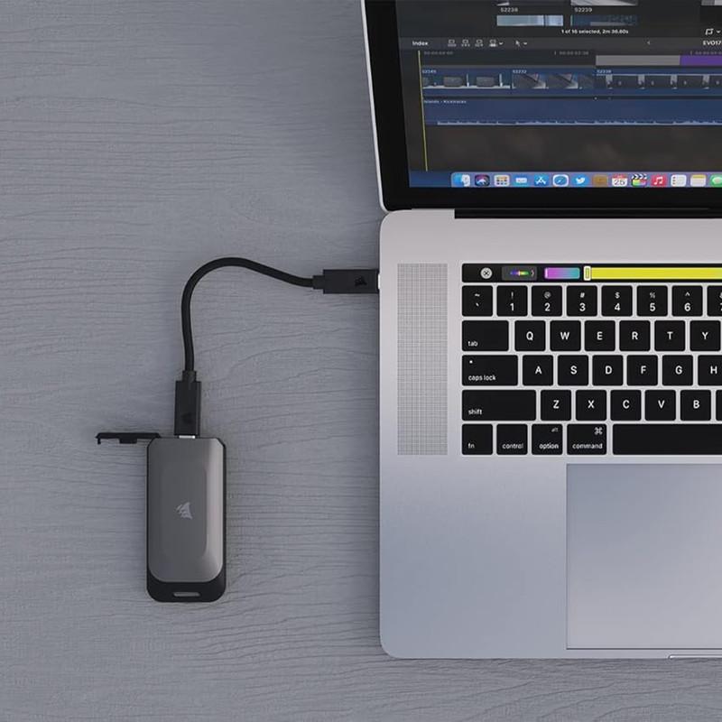 اس اس دی اکسترنال کورسیر مدل EX100U ظرفیت 2 ترابایت رابط USB 3.2 Gen2