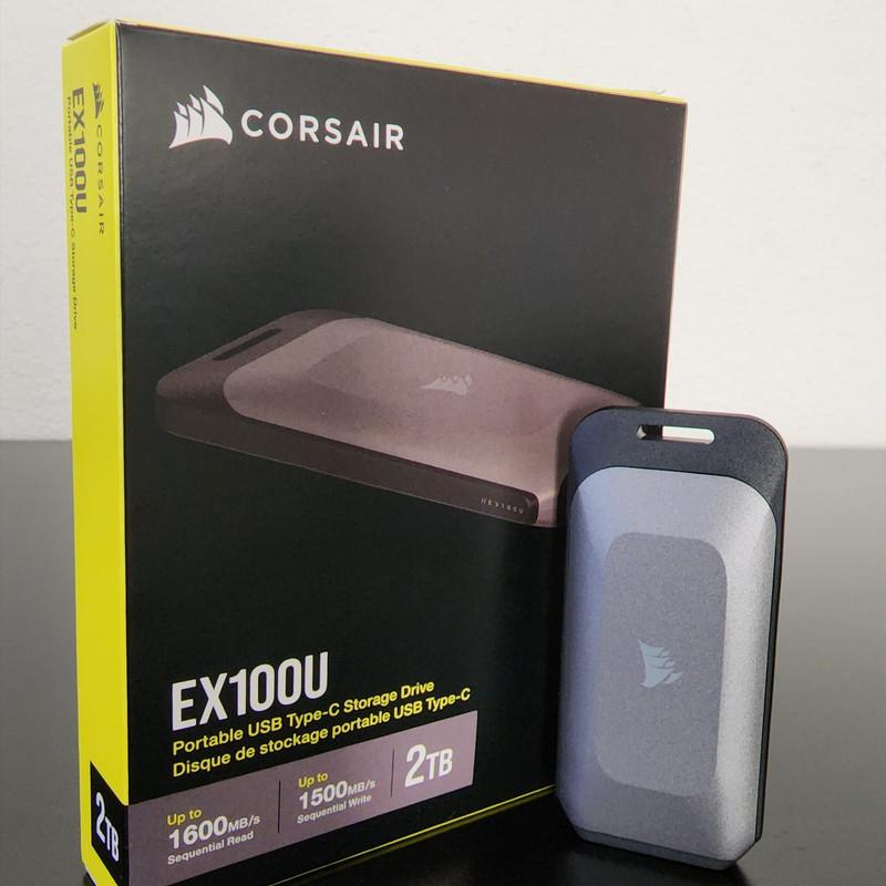 اس اس دی اکسترنال کورسیر مدل EX100U ظرفیت 2 ترابایت رابط USB 3.2 Gen2