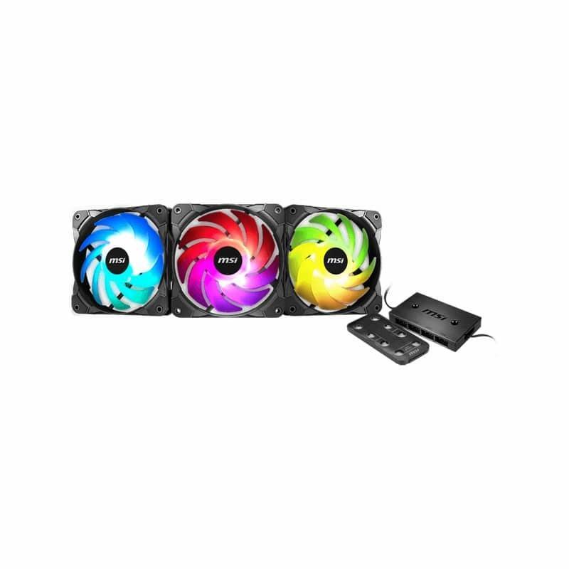 فن کیس ام اس آی مدل MAG MAX F12A-3H BK بسته سه عددی