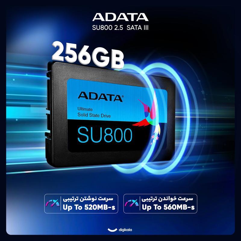 اس اس دی اینترنال SATA III ای دیتا مدل SU800 ظرفیت 256 گیگابایت