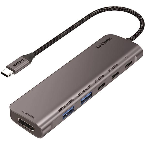 هاب 6 پورت USB-C دی‌لینک مدل DUB-C106 