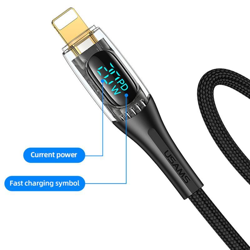 کابل تبدیل USB-C به لایتنینگ یوسمز مدل SJ588 طول 1.2 متر