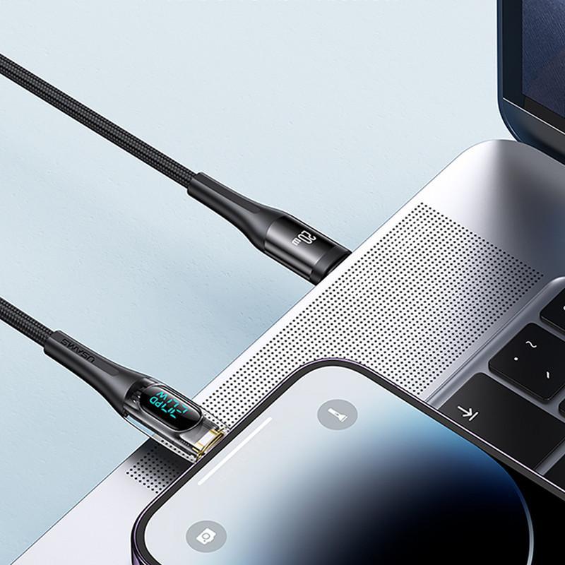 کابل تبدیل USB-C به لایتنینگ یوسمز مدل SJ588 طول 1.2 متر