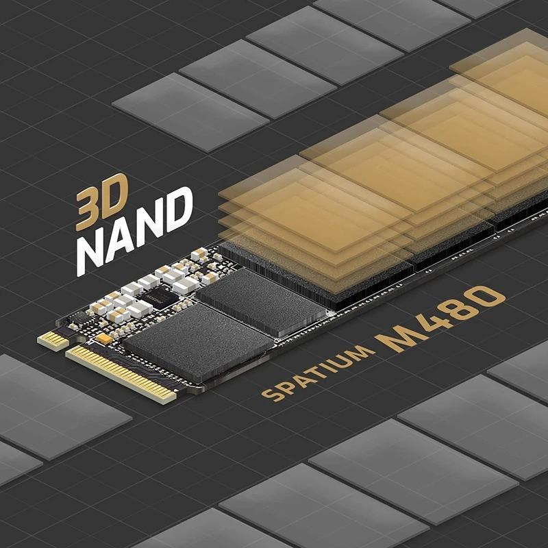 اس اس دی اینترنال ام اس آی مدل SPATIUM M480 PRO PCIe 4.0 NVMe M.2 ظرفیت دو ترابایت