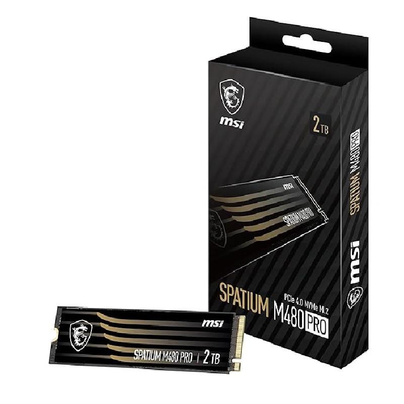 اس اس دی اینترنال ام اس آی مدل SPATIUM M480 PRO PCIe 4.0 NVMe M.2 ظرفیت دو ترابایت
