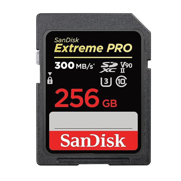 کارت حافظه SDXC سن دیسک مدل Extreme Pro  استاندارد UHS-II سرعت 300MBps ظرفیت 256 گیگابایت