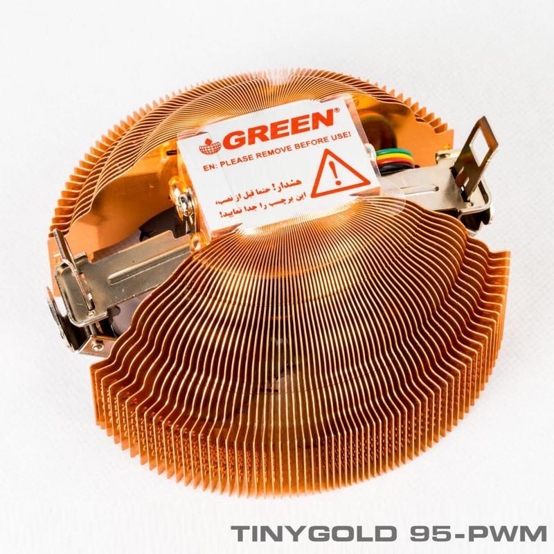 سیستم خنک کننده بادی گرین مدل Tiny Gold 95 PWM