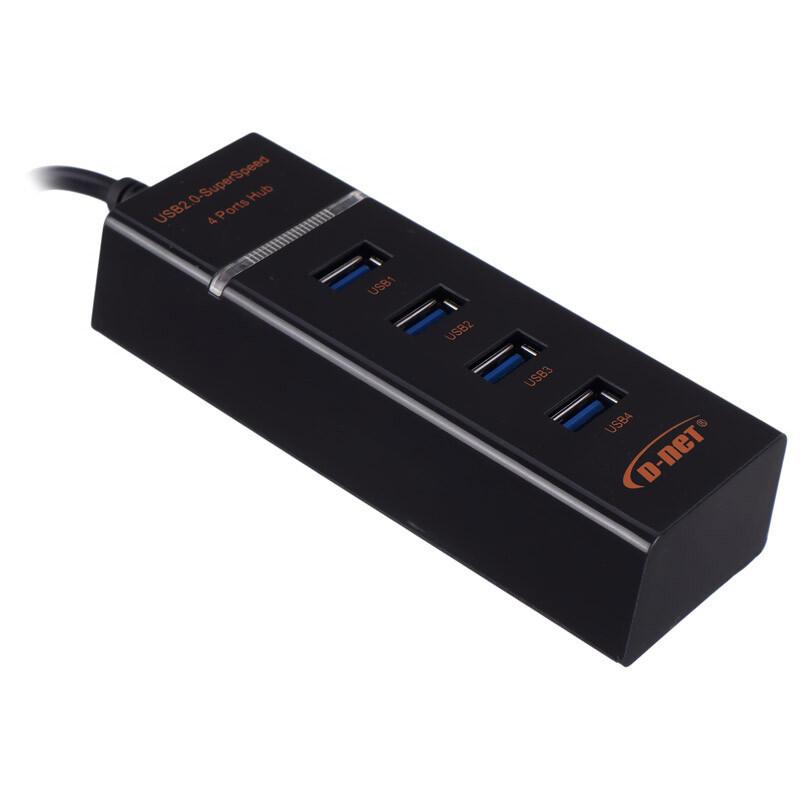 هاب 4 پورت USB 2.0 دی نت مدل DT-423 طول 30 سانتی متر