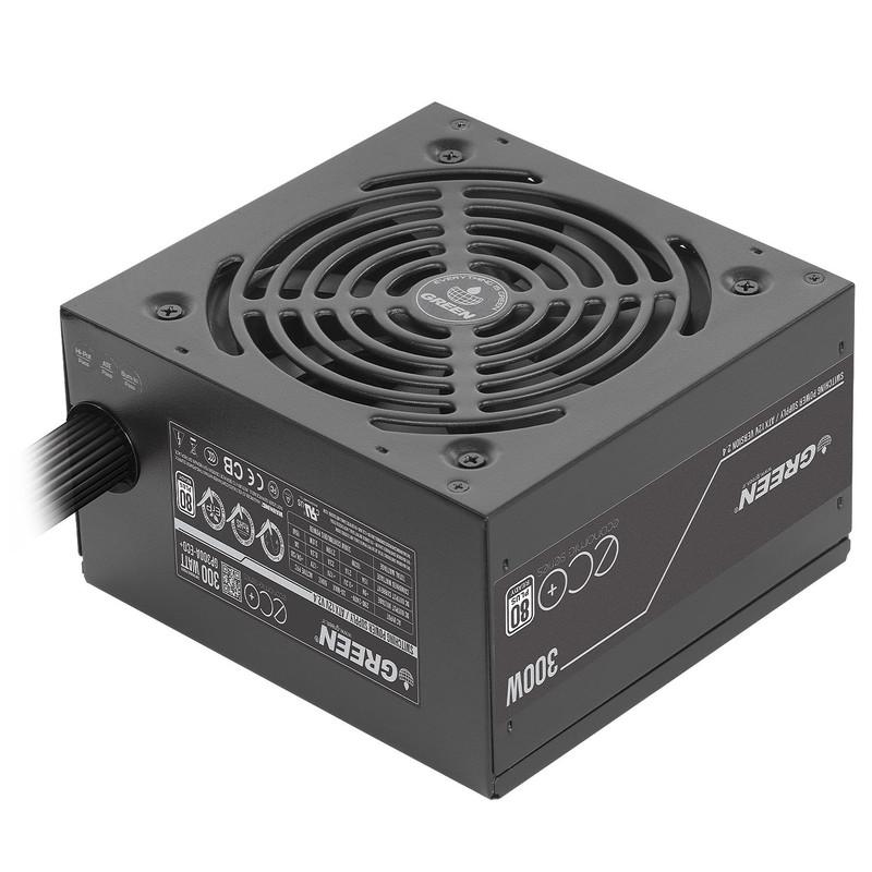منبع تغذیه کامپیوتر 300W وات گرین مدل GP300A-ECO Plus