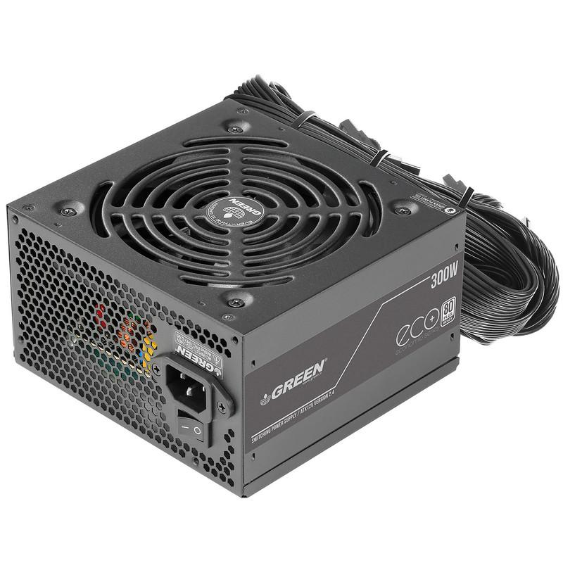 منبع تغذیه کامپیوتر 300W وات گرین مدل GP300A-ECO Plus