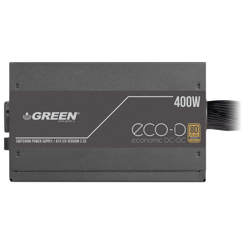 منبع تغذیه کامپیوتر 400W وات گرین مدل GP400A-ECO D
