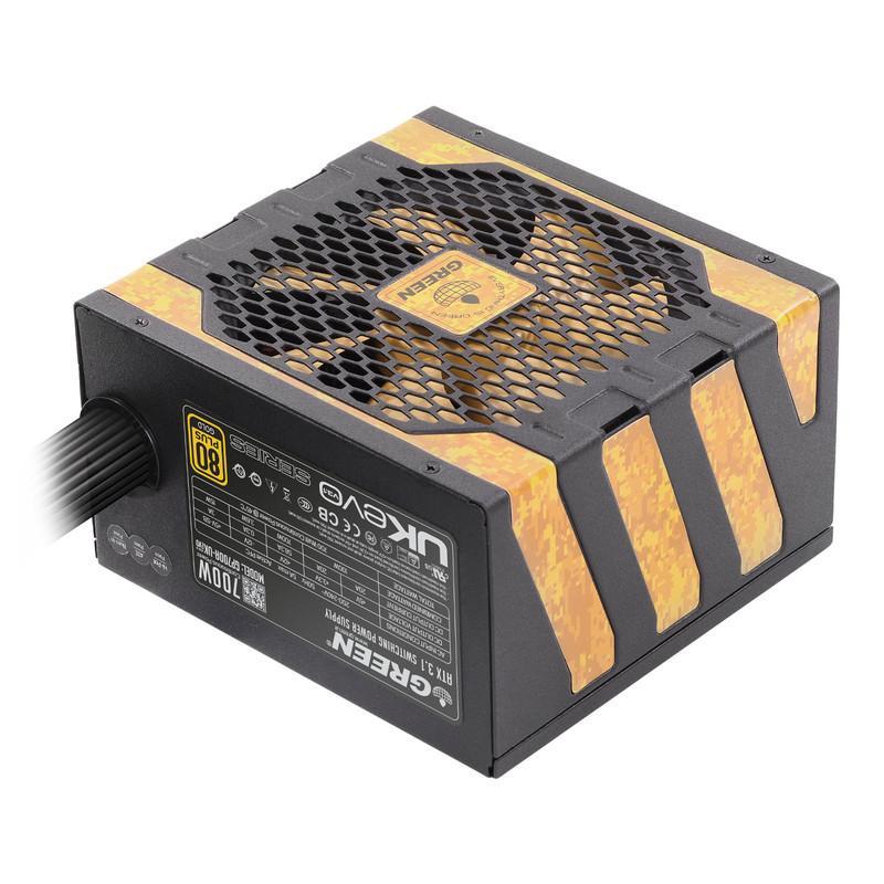 منبع تغذیه کامپیوتر 700W وات گرین مدل GP700A-UK EVO V3.1 (ATX 3.1)