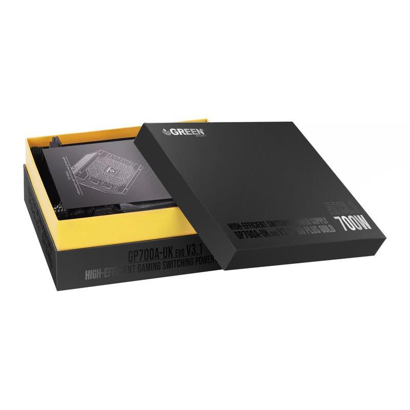 منبع تغذیه کامپیوتر 700W وات گرین مدل GP700A-UK EVO V3.1 (ATX 3.1)