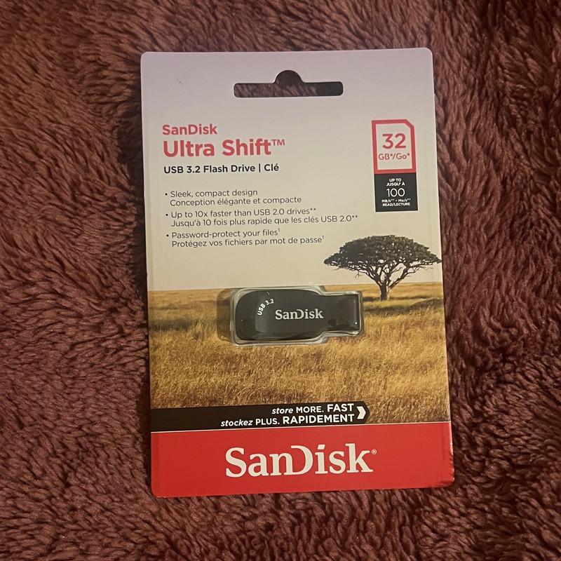 فلش مموری سن دیسک مدل Ultra Shift ظرفیت 32 گیگابایت با رابط USB 3.2