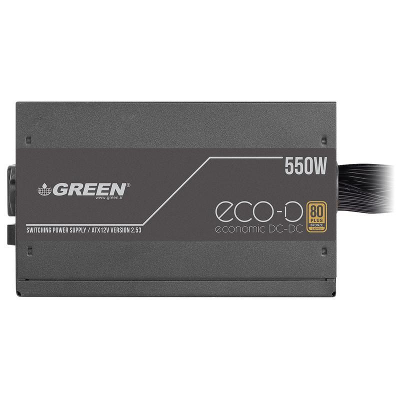 منبع تغذیه کامپیوتر 550 وات گرین مدل GP550A-ECO D