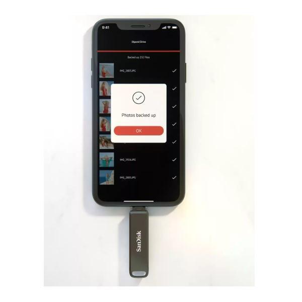 فلش مموری سن دیسک مدل PHONE DRIVE ( LIGHTNING / TYPE-C ) ظرفیت 64 گیگابایت با رابط لایتنینگ، USB Type-C