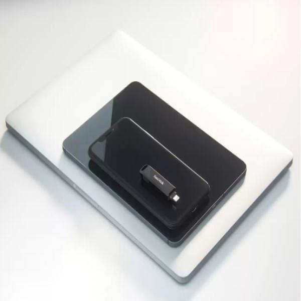 فلش مموری سن دیسک مدل PHONE DRIVE ( LIGHTNING / TYPE-C ) ظرفیت 64 گیگابایت با رابط لایتنینگ، USB Type-C
