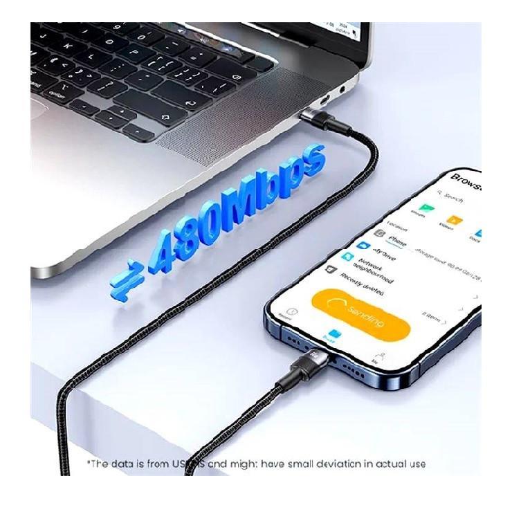 کابل تبدیل USB-c یوسمز مدل SJ724 طول 1.2 متر