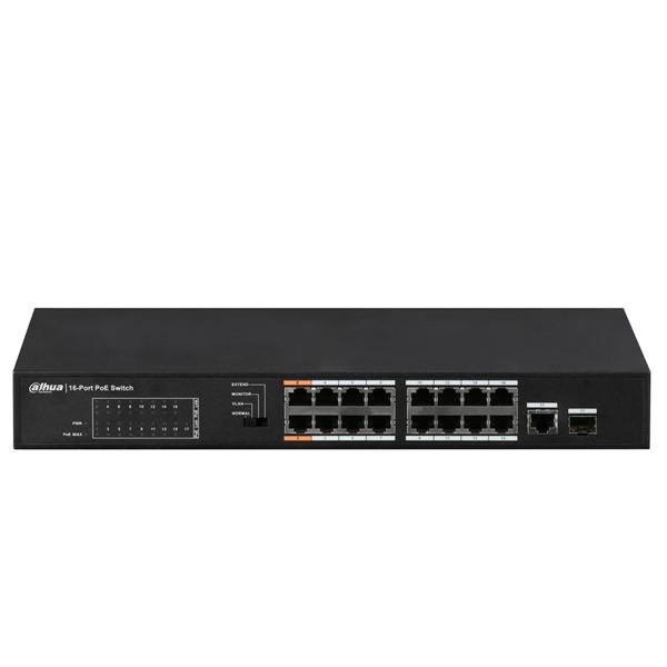 سوییچ poe شبکه شانزده پورت داهوا مدل DH-CS4220-16GT-135