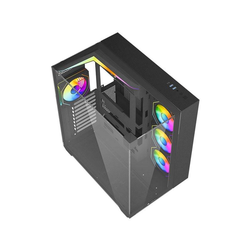 کیس کامپیوتر گیمینگ لاجی کی مدل LK-C674B