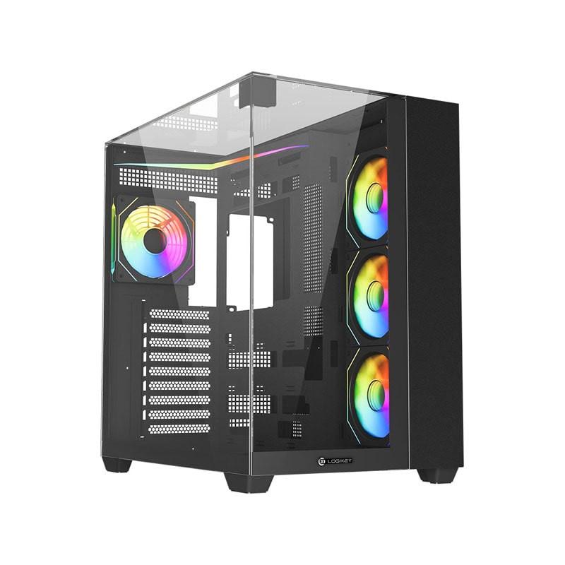 کیس کامپیوتر گیمینگ لاجی کی مدل LK-C674B