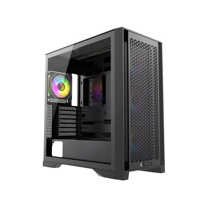 کیس کامپیوتر گیمینگ لاجی کی مدل LK-C634B