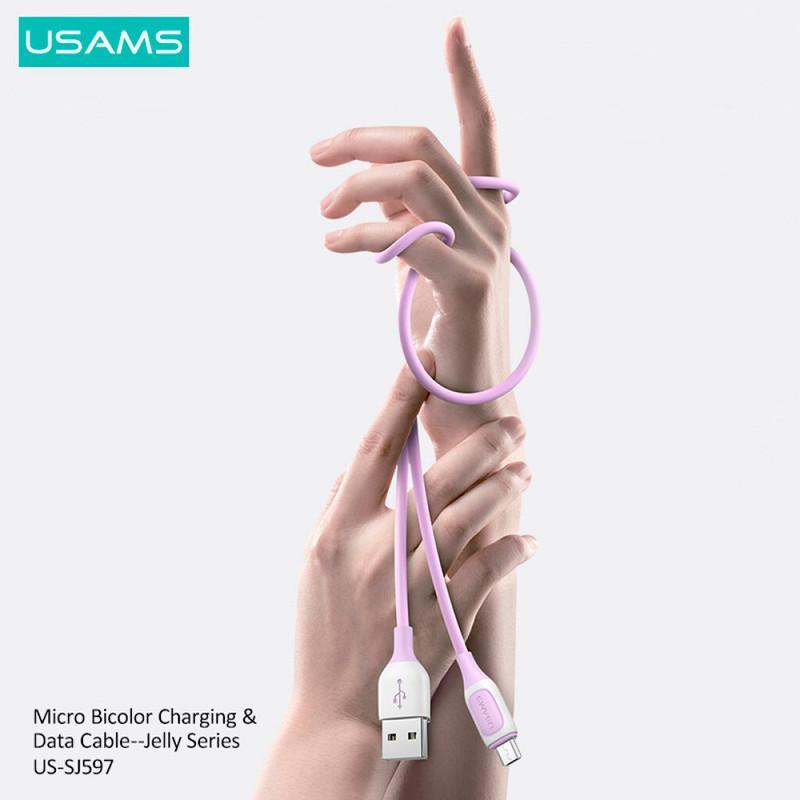 کابل تبدیل USB به microusb یوسمز مدل SJ597 طول 1 متر