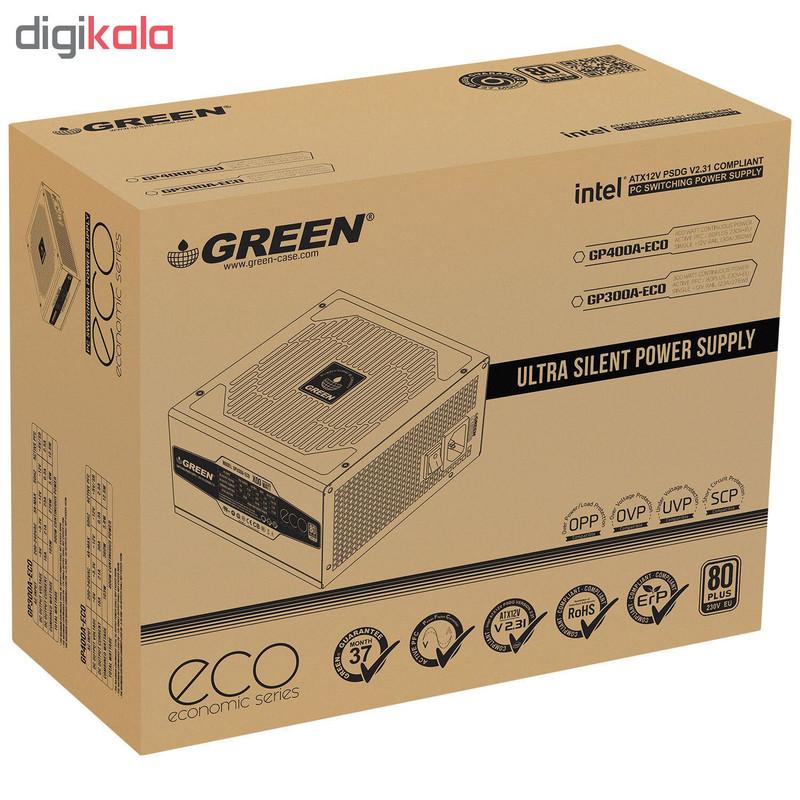 منبع تغذیه کامپیوتر گرین مدل GP300A-ECO