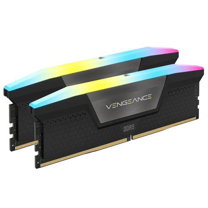 رم دسکتاپ DDR5 دو کاناله 6800 مگاهرتز CL40 کورسیر مدل Vengeance RGB 96GB