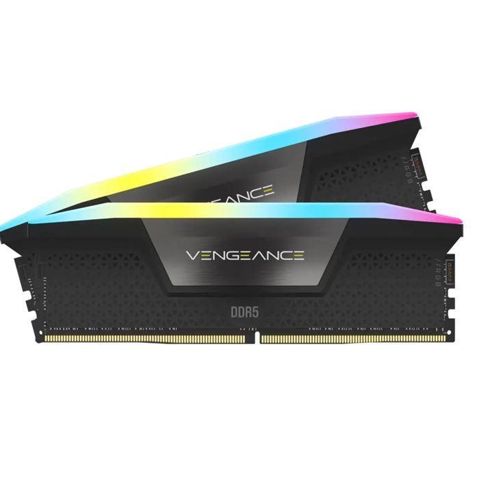 رم دسکتاپ DDR5 دو کاناله 6800 مگاهرتز CL40 کورسیر مدل Vengeance RGB 96GB